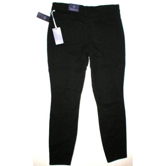 NWT New NYDJ Womens 10 Not Your Daughters Jeans USA Leggings Black Snake Skinny - Picture 7 of 7